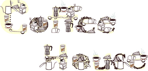 Ingredients and machines
Hands for cafes
