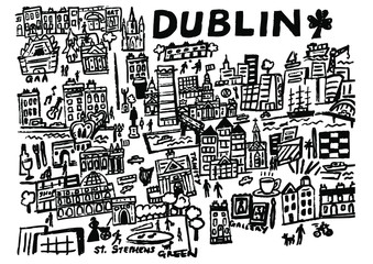 Dublin City Drawing