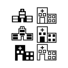 Hospital building icon