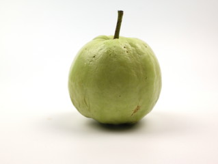 Fresh guava fruit isolated on white background.