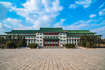 Fototapeta na wymiar Architectural landscape of Geological Palace in Changchun, China 