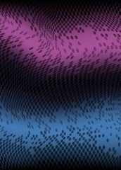 Obraz premium Dark, abstract background. Blue and lilac waves with circles and ovals. Background posters and banners. stock vector. 