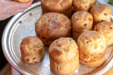 Cooking delicious Easter cakes for Easter