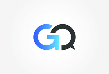 Go and G Letter Icon Vector Logo Template Illustration Design.