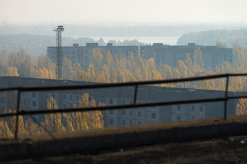 Fototapeta premium Ghost town Pripyat in Chernobyl zone