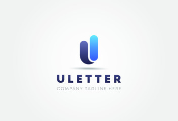 Letter U Logo. U Letter Design Vector template.