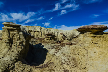 Rock formations at the Ah-shi-sle-pah Wash, Wilderness Study Area, New Mexico