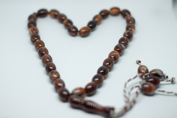 Islamic prayer beads, Ramadan Kareem concept