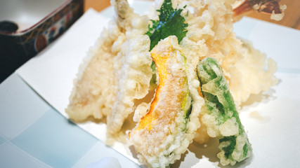 Tempura traditional of japanese food.