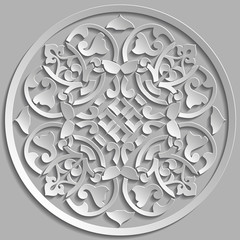 Background with seamless pattern in islamic style