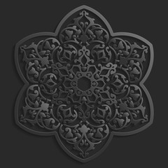 Background with seamless pattern in islamic style