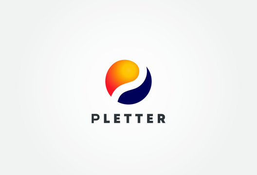 Letter P Logo. P Letter Design Vector template elements