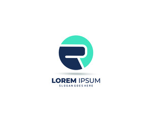 Fototapeta premium Letter R logo icon design template elements