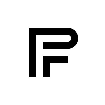 Letter PF logo