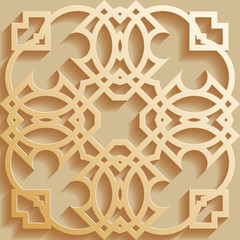 Obraz premium Background with seamless pattern in islamic style