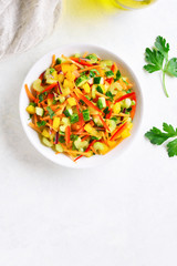 Healthy vegetable salad