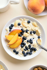 Oatmeal porridge in bowl