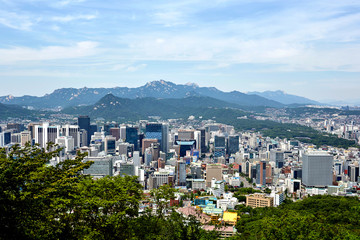 Obraz premium It is Seoul, the capital of Korea. 