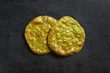 Healthy vegetable crust pizza base