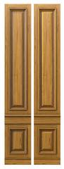 Classic wood panel 900mm wood with veneer and gold elements