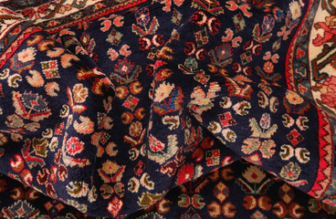 Old and modern Persian Colourful Arabesque and handmade carpet, rug gelim, and Gabbeh with the...