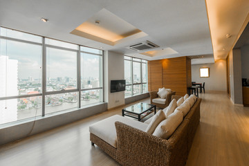 Modern bright flat interior design
