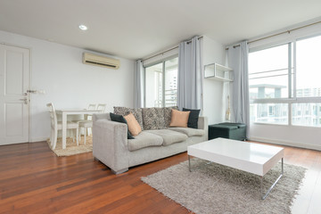 Modern bright flat interior design
