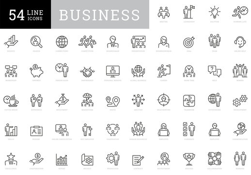 Business People Icon Set Art Kit