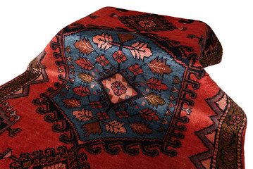 Old and modern Persian Colourful Arabesque and handmade carpet, rug gelim, and Gabbeh with the...