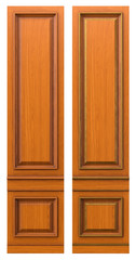 Classic wood panel 900mm wood with veneer and gold elements