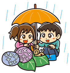 梅雨・子供