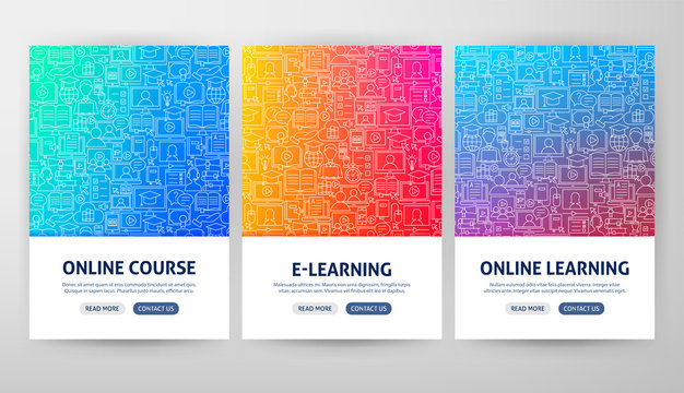 Online Education Flyer Concepts
