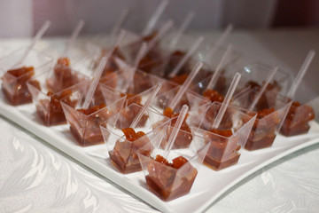 Party setup with compote sweet 