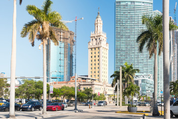 Fototapeta na wymiar Freedom tower in Miami