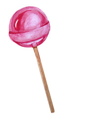 Wtercolor lollipop