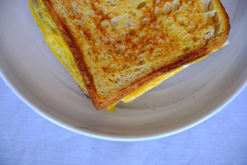 Homemade Japanese Egg Toast, Tasty Breakfast