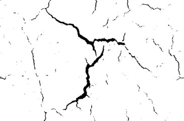 Grunge wall cracks vector design