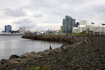 Reykjavik / Iceland - August 15, 2017: Reykjavik city view, Iceland, Europe