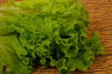 Green salad leaves