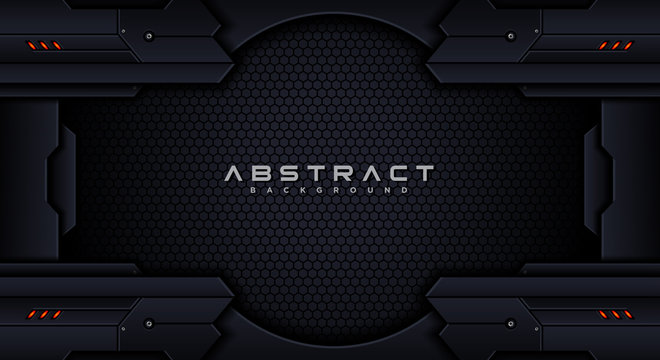 Futuristic technology abstract metallic steel background vector illustration design