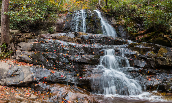 Upper Laurel Falls, Smokey Mountains National Park, Tennessee, USA © Billy McDonald