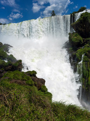 Fototapeta na wymiar Iguazú Falls is the largest waterfall in the world