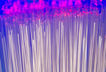 abstract background of fiber optic cables