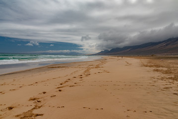 Cofete beach Canary Island of Fuerteventura