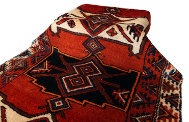 Old and modern Persian Colourful Arabesque and handmade carpet, rug gelim, and Gabbeh with the...