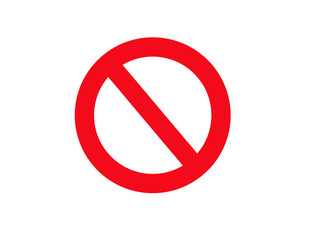 Stop sign on a white background