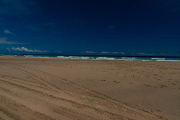 Fototapeta na wymiar Cofete beach Canary Island of Fuerteventura