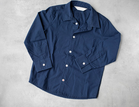 Camisa ni&ntilde;o azul marino