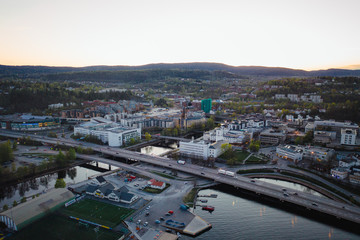 The South Norwegian town Sandvika