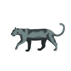 puma vector wild animal illustration logo